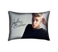Custom Justin Bieber Home Decorative Soft Throw Pillowcase Cushion Custom Pillow Case Cover Protecter with Zipper Printed (35cmx50cm)