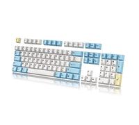 HK Gaming Custom Keycaps | Dye Sublimation PBT Keycap Set for Mechanical Keyboard | 139 Keys | Cherry Profile | ANSI US-Layout | Compatible with Cherry MX, Gateron, Kailh, Outemu | Pegaso