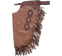 Custom Made Leather Western Chinks morbida pelle di qualità floreale fatto a mano attrezzato Bull Trail Riding (bambini)