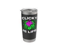 Custom Mechanical Keyboard Clicky Is Life Bicchiere termico in acciaio inox doppia parete