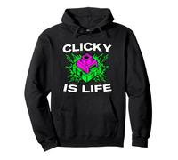 Custom Mechanical Keyboard Clicky Is Life Felpa con Cappuccio