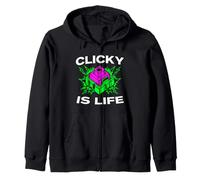 Custom Mechanical Keyboard Clicky Is Life Felpa con Cappuccio