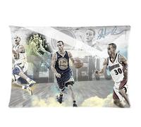 Custom NBA Golden State Warriors Stephen Curry Pillowcase Soft Zippered Throw Pillow Cover Cushion Case Covers Fasfion Design Two Sides Printed 20x36 Pillows