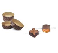 CUSTOM PRINT SHOPPING SET PREPARAZIONE PANETTONE 5 FORME PANETTONE DA 1 KG + 1 SPILLONE PANETTONE 50 CM