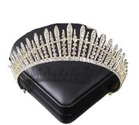 Custom Rhinestone Forehead Chain - Elegant Crystal Headdress For Weddings(Light gold)