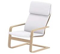 Custom Slipcover Replacement Solo copertura La sedia non è inclusa. Rivestimento in cotone per poltrona Ikea Pello (cotone bianco)