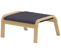 Custom Slipcover Replacement sostituzione Dense poggiapiedi copertura poäng cotone è su misura per IKEA poäng sedia di ottomano Fodera. Scuro cotone grigio