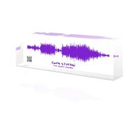 Custom Soundwave Art with Scannable QR Code - Upload Any Video, Voice Recording, Baby's Heartbeat, or Song to Acrylic Glass Spotify Plaque - Personalized Gift for Wife, Girlfriend, or Mother's Day