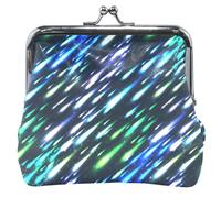 Custom Trendy Lights Blue Women Carino Portafoglio in Pelle Fibbia Bacio Lock Ragazza Piccolo Portafoglio Trendy Lights Blu Trendy Lights Blu Classico Trendy Lights Blu, Trendy Lights Blu, Classico