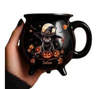 Custom Witch Cauldron Mug - Personalized Witch Cauldron Mug, Witching You A Wicked Brew for Women Besties Family Tea Cup Witchy Spooky Vibes Gifts (C,1pcs)