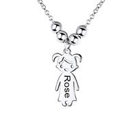 Custom4U Collana Personalizzatoa con Ciondolo di Bambini Ragazzi e Ragazze 1-5 Nomi Collana da Donna Mamma Placcata in Oro in Argento S925 Gioielli Personalizzati Regalo di Compleanno per Madre