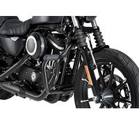 Customacces Paramotore Modello Baffi Nero per Harley Davidson Sportster Iron XL1200N 19'