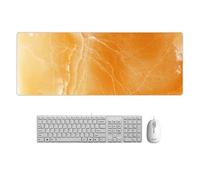 CustoMade Tapis de Souris d'ordinateur Creative Marble Color Cartoon Pad de Bureau Grand Tapis de Souris Marbre Agate 11.8X31.5X0.06 in