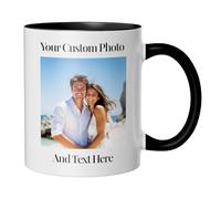 Customaster Tazza personalizzata Foto/Testo/Design Logo Tazza regalo personalizzati A scelta tra 11 oz o 15 oz Ideale per il regalo Regalo premuroso per i propri cari in ogni occasione