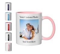 Customaster Tazza personalizzata Foto/Testo/Design Logo Tazza regalo personalizzati A scelta tra 11 oz o 15 oz Ideale per il regalo Regalo premuroso per i propri cari in ogni occasione