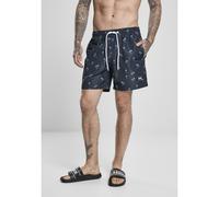 Custome da bagno uomo Urban Classics pattern (grandes tailles) Noir 2XL