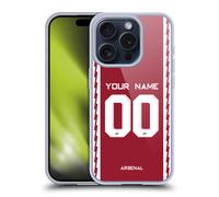 CUSTOMISED ARSENAL FC KIT 2022/23 CUSTODIA COVER MORBIDA IN GEL PER APPLE iPHONE