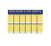 Customizable Best Employee Poster Office Award Board for Employee Recognition Workplace Break Room Wall Decor Gift(Unframed,16x24inch(40x60cm))