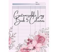 Customizable Log Book 5 Columns: Multipurpose notebook with five columns for tracking activity on Small Businesses or personal use