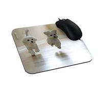 Customized Maltese Puppies, Two Maltese Puppies, Toy Puppies, Maltese Dogs rettangolo gomma antiscivolo mouse Gaming Mouse pad stylish, durable Office Accessory and Gift