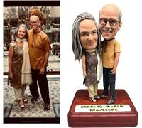 customthing Statuetta Bobblehead personalizzata Bobble Head Bobbleheads Regalo personalizzato Foto reale Ornamento da tavolo personalizzato per coppie amanti amici