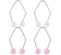 CustomyLife 4 strumenti naturali per fossette per guance, colore rosa e bianco, per creare un bel sorriso