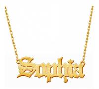 custyoulife Gioielli personalizzati regalo per le donne personalizzato placcato nome collana ciondolo gioielli regalo, regalo per la festa della mamma, Natale, compleanno, regali per la ragazza