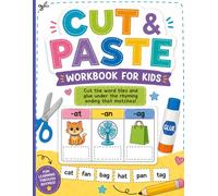 Cut And Paste Workbook For Kids Word Recognition: Cutting Practice Using Scissors Rhyming Words Kindergarten 1st Grade