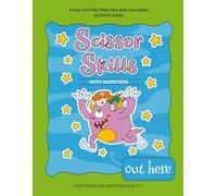 Cut & Color Monsters: Scissor Skills for Kids halloween: Cutting lines, coloring fun, and halloween monster activities