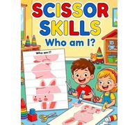Cut & Paste Animal Puzzle Book for Kids Ages 3-5: Fun Scissor Skills Activity with “Who Am I?” Guessing Game - Develop Fine Motor Skills and Problem Solving