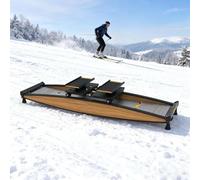 CUTANGELAR Attrezzo Per Allenamento Sci Indoor Per La Casa, Attrezzo Per Esercizi Di Sci Per La Perdita Di Peso Con Capacità Di 150 Kg, Allenamento Completo Che Coinvolge L'80% Della Massa Muscolare.