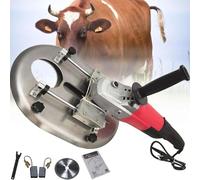 CUTANGELAR Attrezzo Scornatura Professionale, Sist-ema Elettrico 1900W. Lama Acciaio Inox con Capacità 82mm, Perfetto per Grandi Bovini e Gestione Bestiame.(Red 110V)