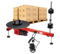 CUTANGELAR Avvolgitore Elettrico Per Pallet - Avvolgitore Automatico Con Tavola Rotante Per Film Industriale, Per Carichi Pesanti, Capacità Di Carico Della Tavola Rotante Max 50 Kg / 110,23 Lb