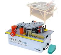 CUTANGELAR Bondellatrice Per Legno, Bordatrice Da Banco Da 1200 W Per Bordi Curvi E Curvi, Velocità Regolabile 0-6 M/min, Bordatrice Per Legno E PVC Con Incollaggio Bifacciale 10-40 Mm