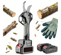 CUTANGELAR Cesoie Elettriche PotenziatE, Potatore Elettrico RobustO Diametro Taglio 3 Pollici, con Asta Telescopica 1.3-2.2m e Motore Spazzole, per Giardinaggio Rami Alberi(With pole)