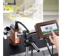 CUTANGELAR Codificatore A Getto D'inchiostro Automatico, Stampante Di Date Touchscreen, Offre Una Stampa Da 300 A 600 Dpi Su Vari Materiali, Per La Marcatura Dei Numeri Di L-otto.(12.7mm)