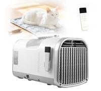 CUTANGELAR Condizionatore Portatile Per Tenda/Camper, 4400/5100 Btu, Con 4 Modalità (Raffreddamento/Ventilazione/Deumidificazione/Notte), 16°C A 32°C, Per Campeggio, Furgoni, Animali(1-8 M²)