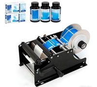 CUTANGELAR Etichettatrice Semiautomatica, Applicatore Di Etichette Regolabile Per Bottiglie, Utilizza Una Maniglia Manuale Per Applicare Rapidamente Etichette Autoadesive.