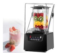 CUTANGELAR Frullatore multifunzione silenzioso da 2200 W - Frullatore professionale di grande capacità, 5 velocità preimpostate, autopulente, materiale resistente, adatto per frullati/burro di noci