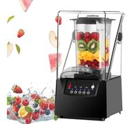 CUTANGELAR Frullatore professionale 2L 2200W ad alta velocità - Siste-ma di lame bidirezionale, touch screen intelligente, cappa di riduzione del rumore, frullatore professionale silenzioso per uso