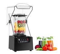 CUTANGELAR Frullatore professionale silenzioso (75 dB) Frullatore commerciale, contenitore per alimenti da 2 litri, 5 programmi per frullati/frullati francesi/salse, perfetto per casa/bar