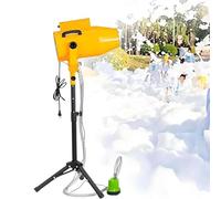 CUTANGELAR Grande macchina per bolle, macchina per bolle per feste all'aperto, spruzza schiuma bianca come la neve fino a 6-10 metri di altezza, coprendo istantaneamente 80 metri quadrati(Yellow)