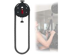 CUTANGELAR Home Gym Infin-ity Rope, Endless Rope Trainer Con Puleggia, Il Siste-ma È Dotato Di Una Corda Da 4 Metri, Resistenza Massima Di 30 Kg (66 Libbre), Capacità Di 150 Kg (330 Libbre)(Red)