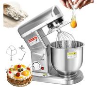 CUTANGELAR Impastatore Cibo Commerciale, Planetaria 500W. Controllo 3 Velocità E Ciotola Acciaio Inossidabile, Include Gancio Impastatore E Frusta Per Panifici E Cucine Pizzerie.(10L/9.1qt)