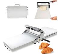 CUTANGELAR Impastatrice manuale multiuso - Pressa commerciale in acciaio inox con gambe pieghevoli, crea impasti per wonton impeccabili da 0,5 mm a croste per torte da 25 mm(103 * 58 * 25cm)