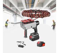 CUTANGELAR Infilacavi Senza Fili, Utensile Macchina di Tiraggio. Funzione Arresto Automatico Intelligente, Capacità Forza 300kg. Perfetta per Elettricisti e Progetti Installazione.(37500mah,15m-line)