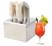 CUTANGELAR Lucidatrice Elettrica Per Bicchieri Da Vino, Asciugatrice Automatica, Lucidatrice Professionale Per Bicchieri Da Vino, Include 3/5/8 Spazzole, Pulizia A 360° Senza Angoli Ciechi(5Head)