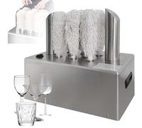 CUTANGELAR Lucidatrice Elettrica Per Bicchieri Da Vino, Asciugatrice Automatica Per Bicchieri, Per Bicchieri Da Vino, 330/660 Bicchieri/ora, Per Una Pulizia Dei Bicchieri Da Vino Senza Sforzo(8Head)