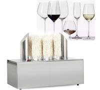 CUTANGELAR Lucidatrice Elettrica Per Bicchieri Da Vino - Macchina Luci-datrice Per Bicchieri Da Vino, Professionale- Pulizia A 360° Senza Angoli Ciechi Per Bar E Appassionati Di Vino(8Head)