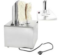 CUTANGELAR Lucidatrice Elettrica Professionale Per Bicchieri Da Vino, Macchina Per La Lucidatura Di Bicchieri Da Vino Per Cantine Con Panno Lucidante E Sistema Di Asciugatura Ad Aria Calda(3Head)